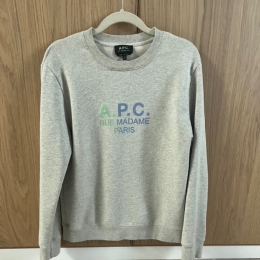 Mens APC " Rue Madame Paris" Crewneck - Size Small